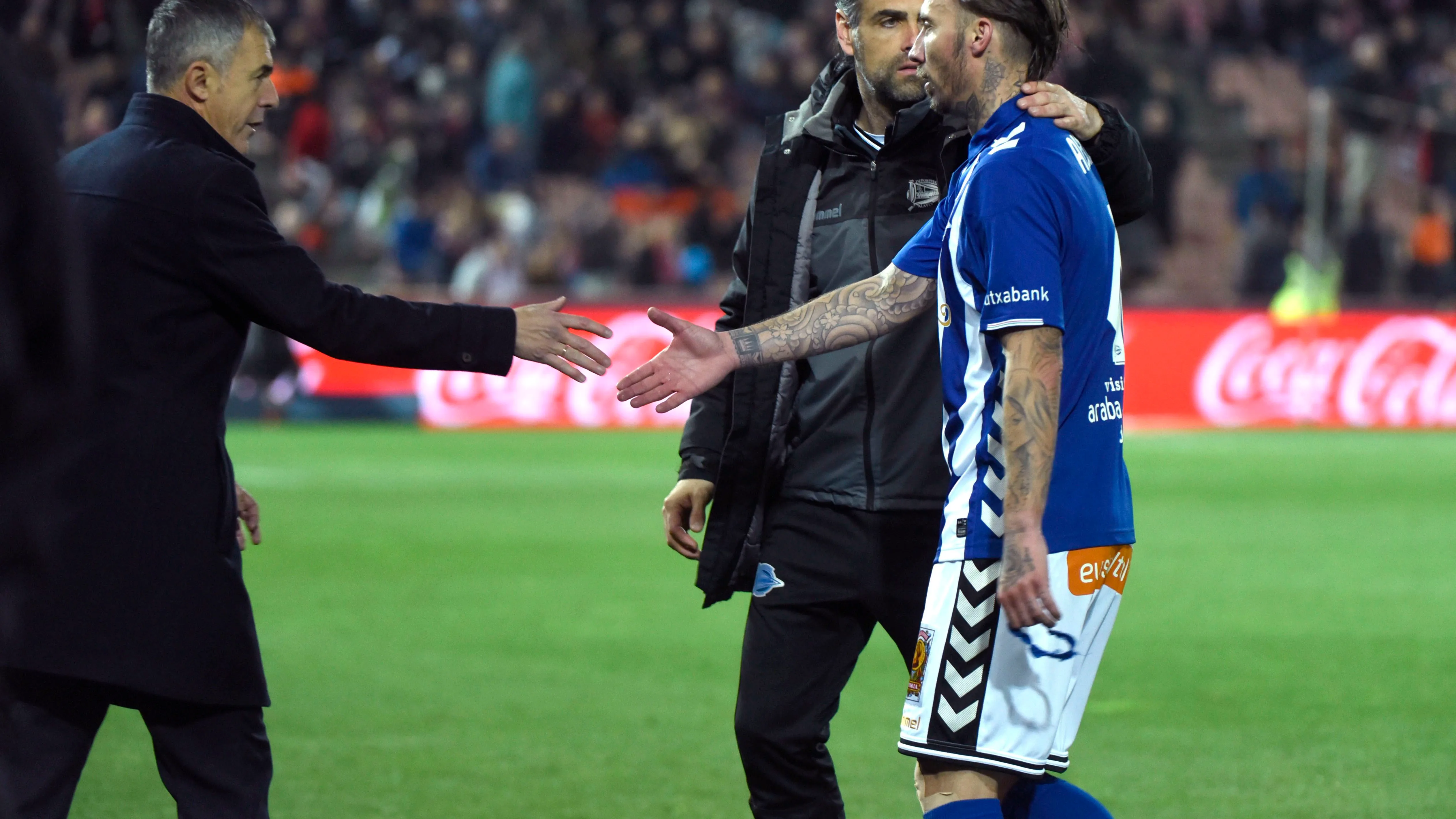 Alexis Ruano, durante un partido con el Alavés