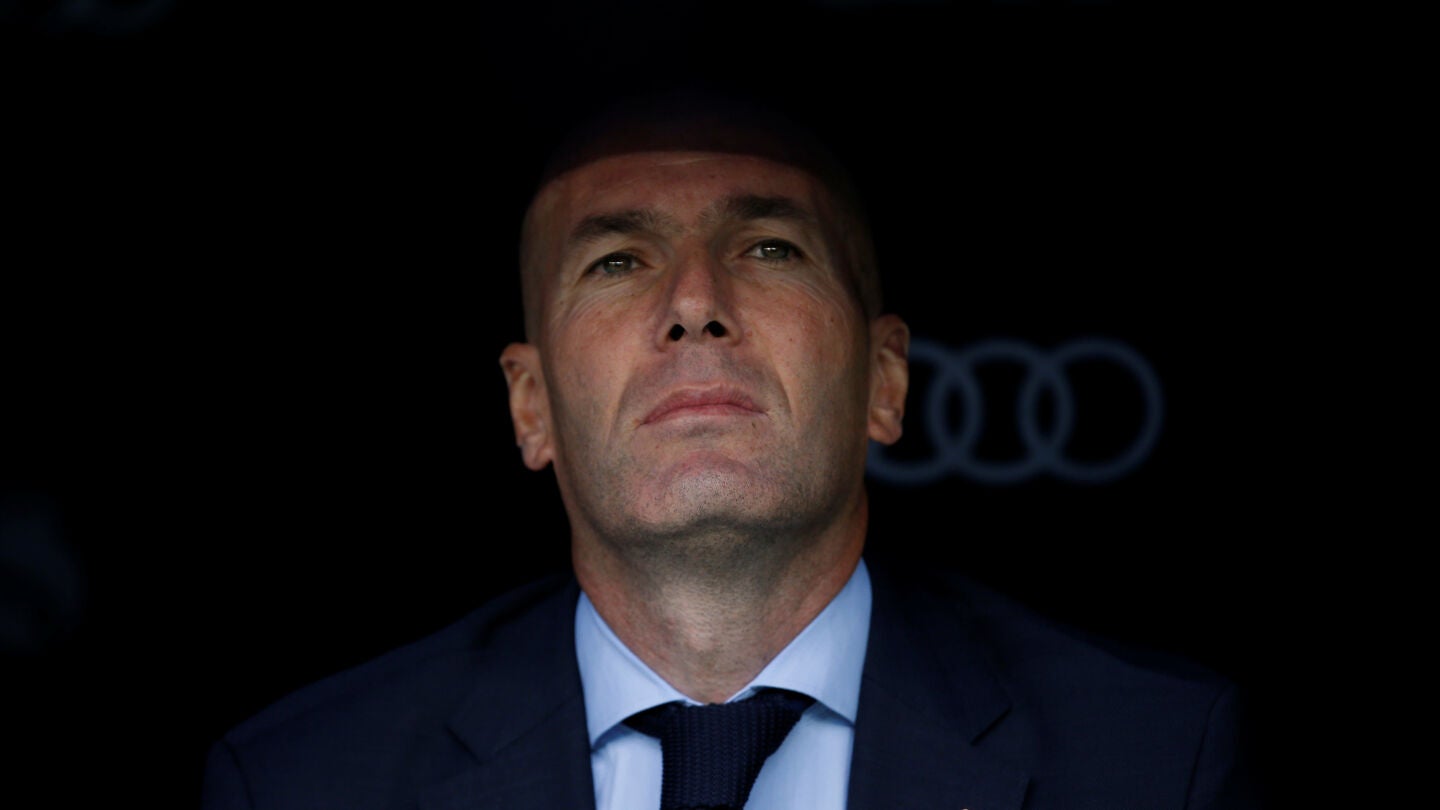 Zidane, durante el partido contra el M&aacute;laga