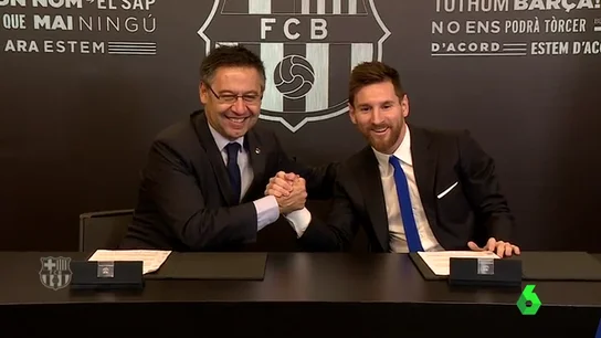 El Barcelona hace oficial la renovación de Lionel Messi hasta 2021 El Barcelona hace oficial la renovación de Lionel Messi hasta 2021