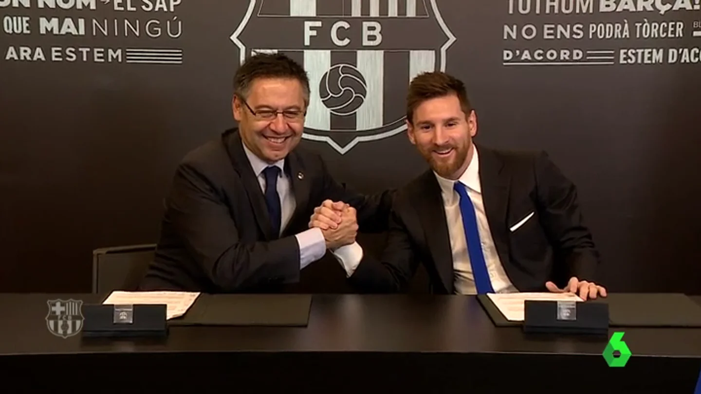 El Barcelona hace oficial la renovación de Lionel Messi hasta 2021 El Barcelona hace oficial la renovación de Lionel Messi hasta 2021