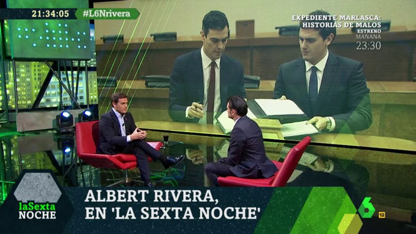 Albert Rivera, en laSexta Noche