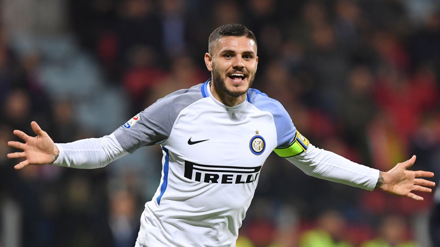 Icardi celebra un gol con el Inter