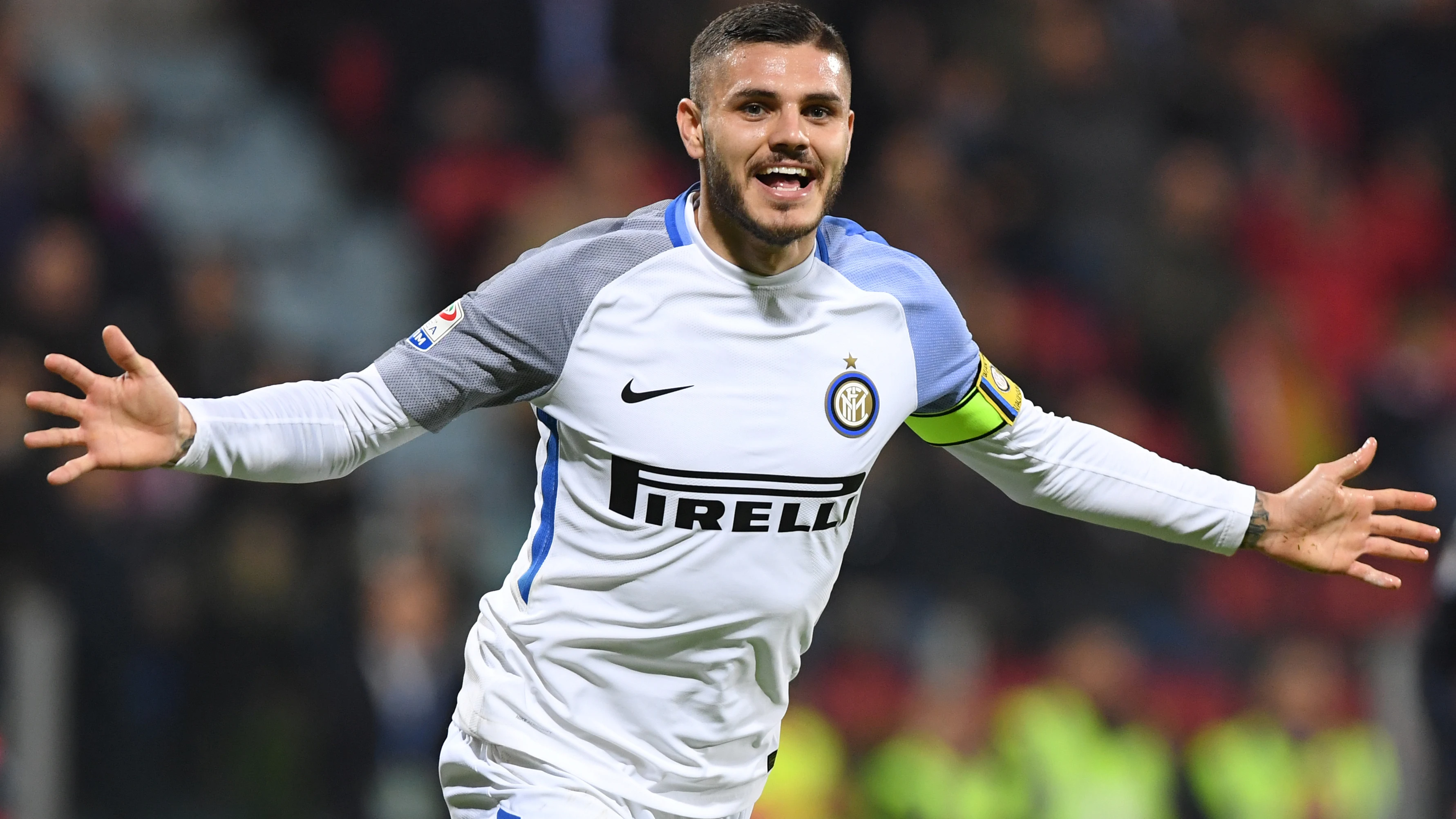 Icardi celebra un gol con el Inter