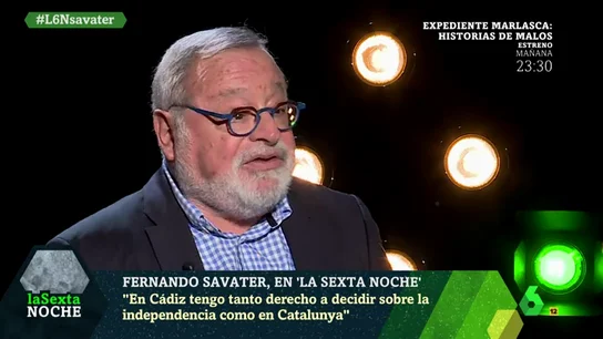 Fernando Savater en laSexta Noche Fernando Savater en laSexta Noche