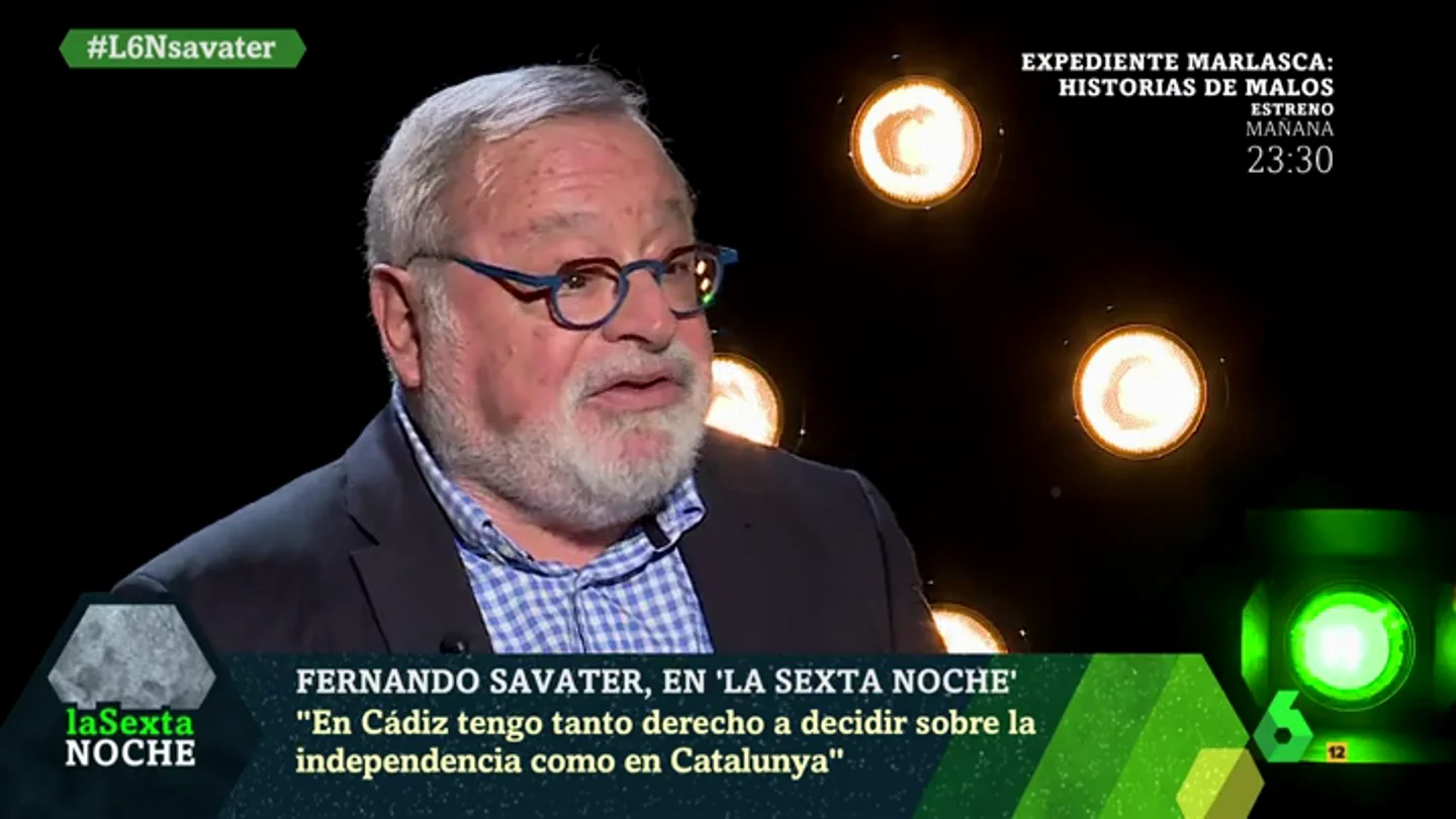Fernando Savater en laSexta Noche Fernando Savater en laSexta Noche
