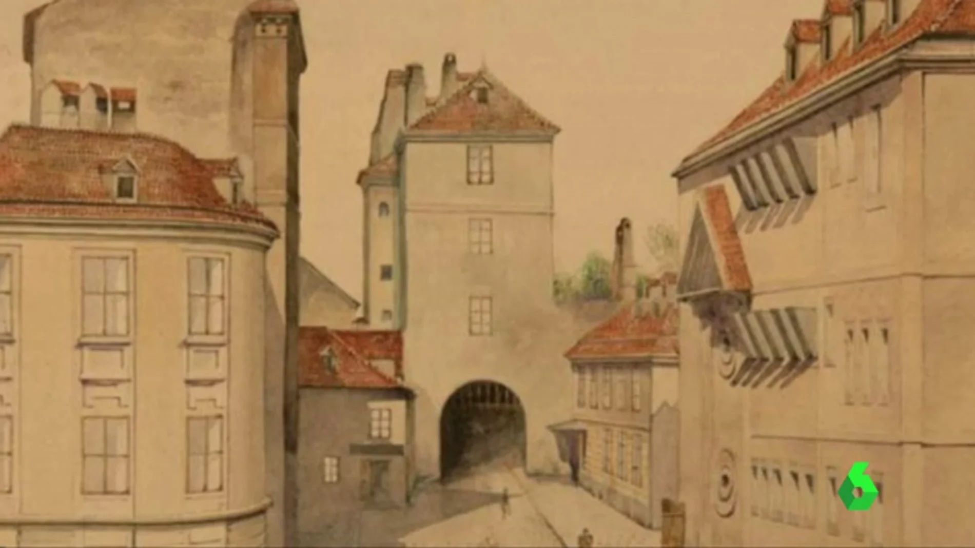 'El viejo municipio', el cuadro pintado por Hitler