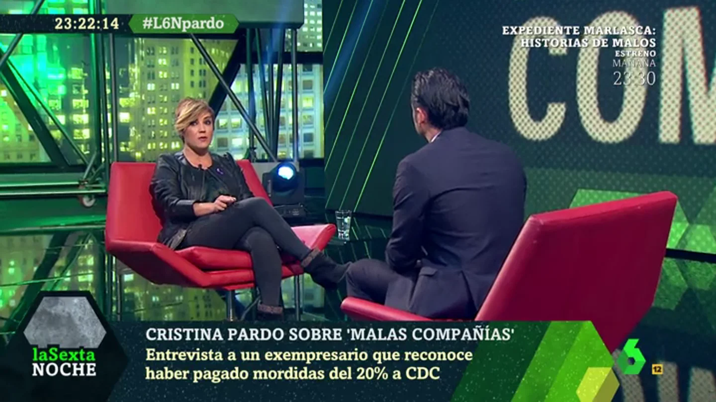 Cristina Pardo habla con Iñaki López Cristina Pardo habla con Iñaki López