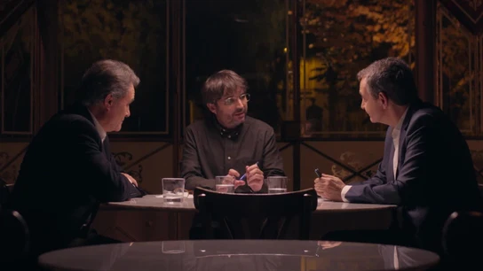Jordi Évole en el cara a cara entre Zapatero y Mas Jordi Évole en el cara a cara entre Zapatero y Mas