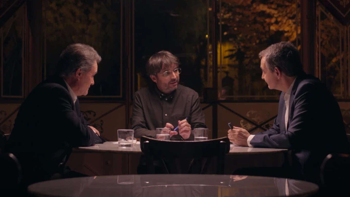 Jordi Évole en el cara a cara entre Zapatero y Mas Jordi Évole en el cara a cara entre Zapatero y Mas