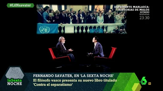 Fernando Savater, en laSexta Noche Fernando Savater, en laSexta Noche