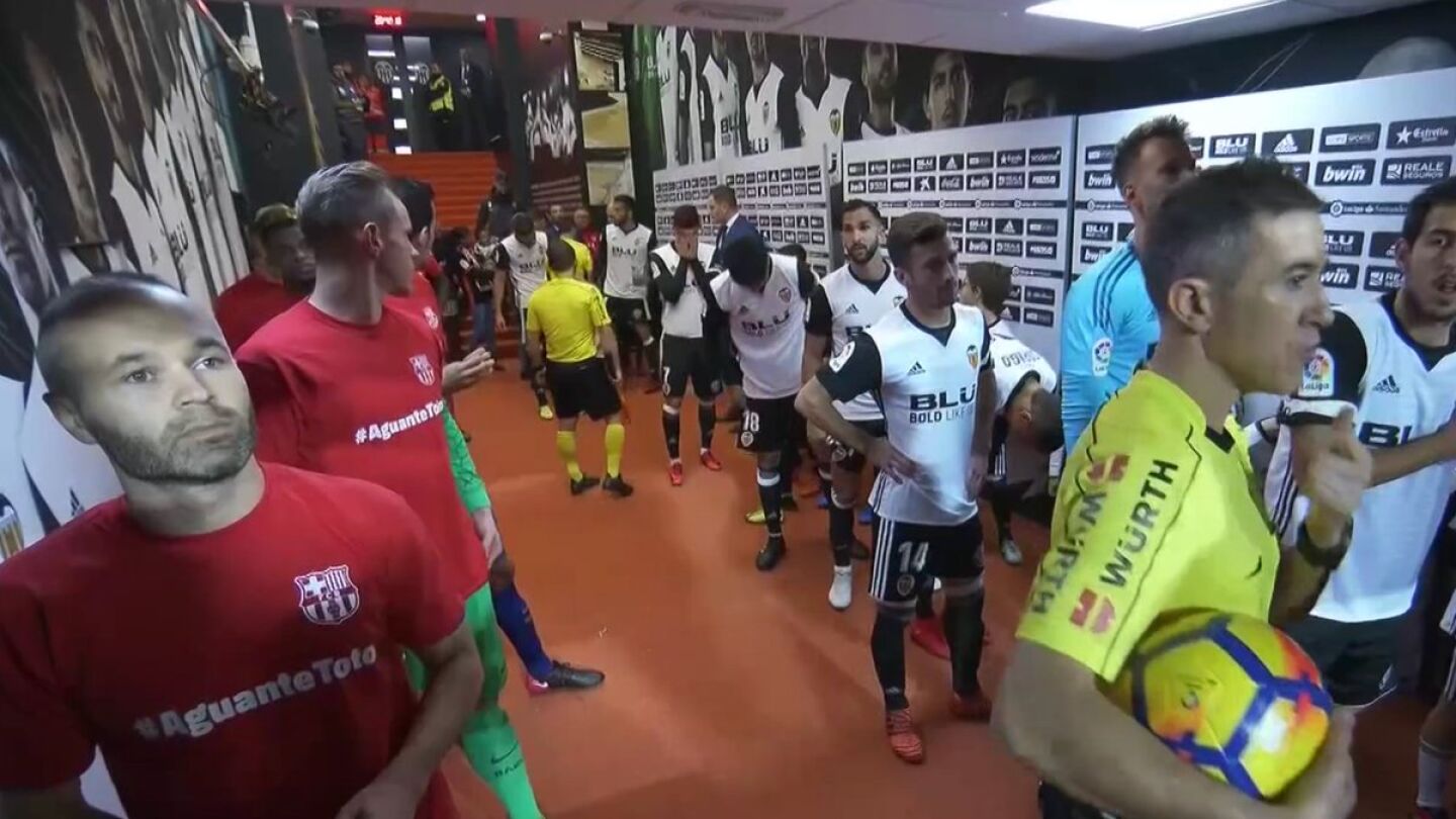 Camisetas de apoyo a Berizzo del Barcelona