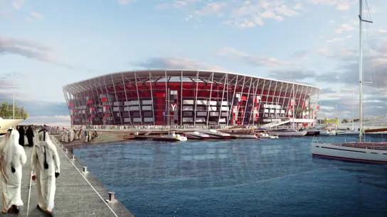 Estadio desmontable en Qatar 2022. Estadio desmontable en Qatar 2022.