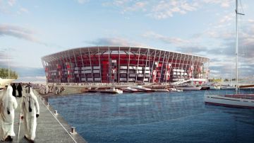 Estadio desmontable en Qatar 2022.