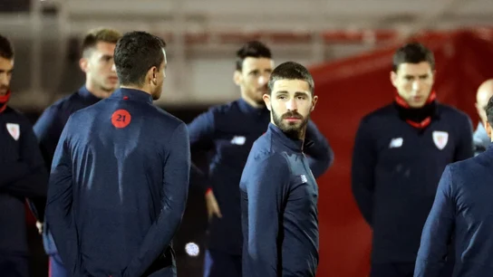 Yeray Álvarez, en un entrenamiento del Athletic Yeray Álvarez, en un entrenamiento del Athletic
