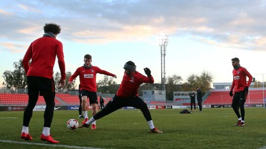 Entrenamiento del Atl&eacute;tico de Madrid