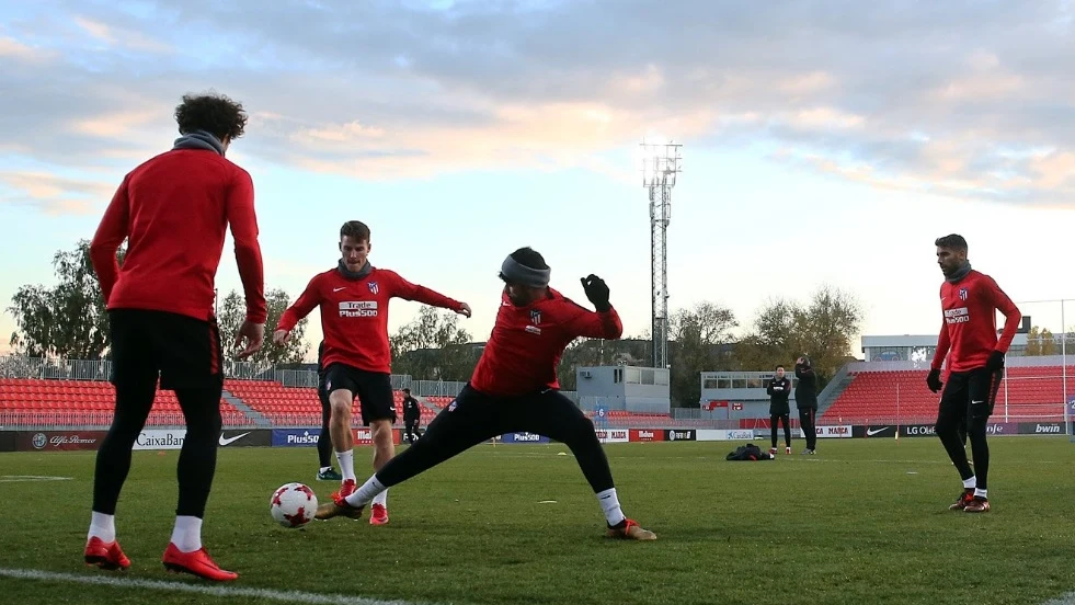 Entrenamiento del Atlético de Madrid