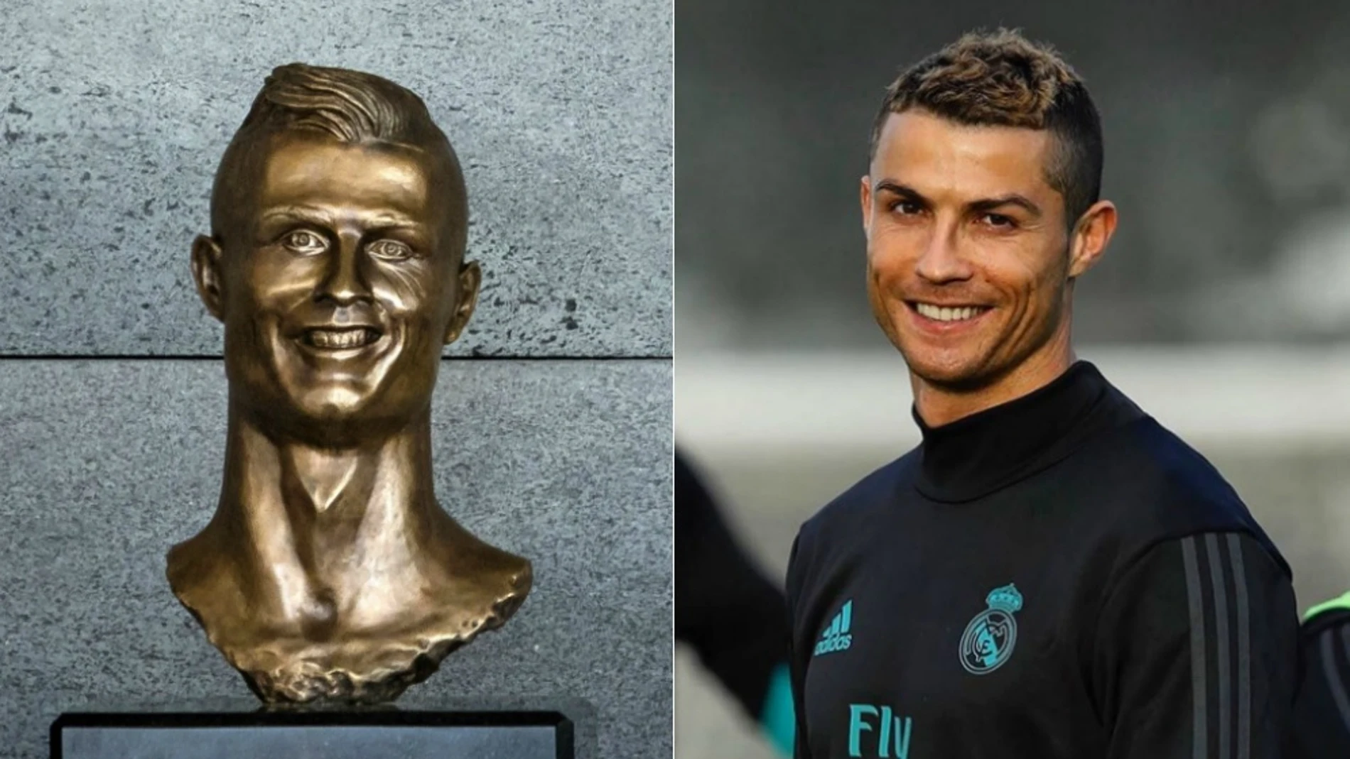 El viejo busto de Cristiano Ronaldo que desató las mofas en la red