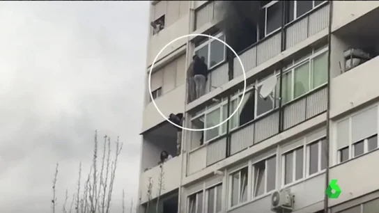 Incendio en una vivienda de Madrid Incendio en una vivienda de Madrid