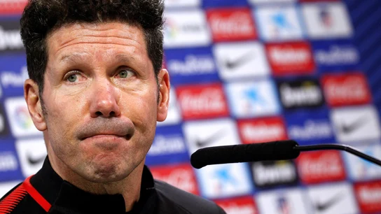 Simeone en rueda de prensa Simeone en rueda de prensa