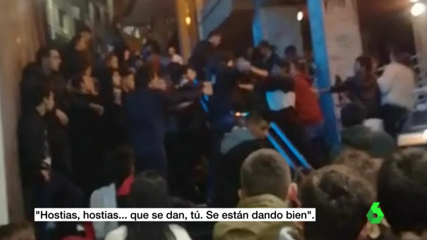 La multitudinaria pelea en Eibar. pelea eibar