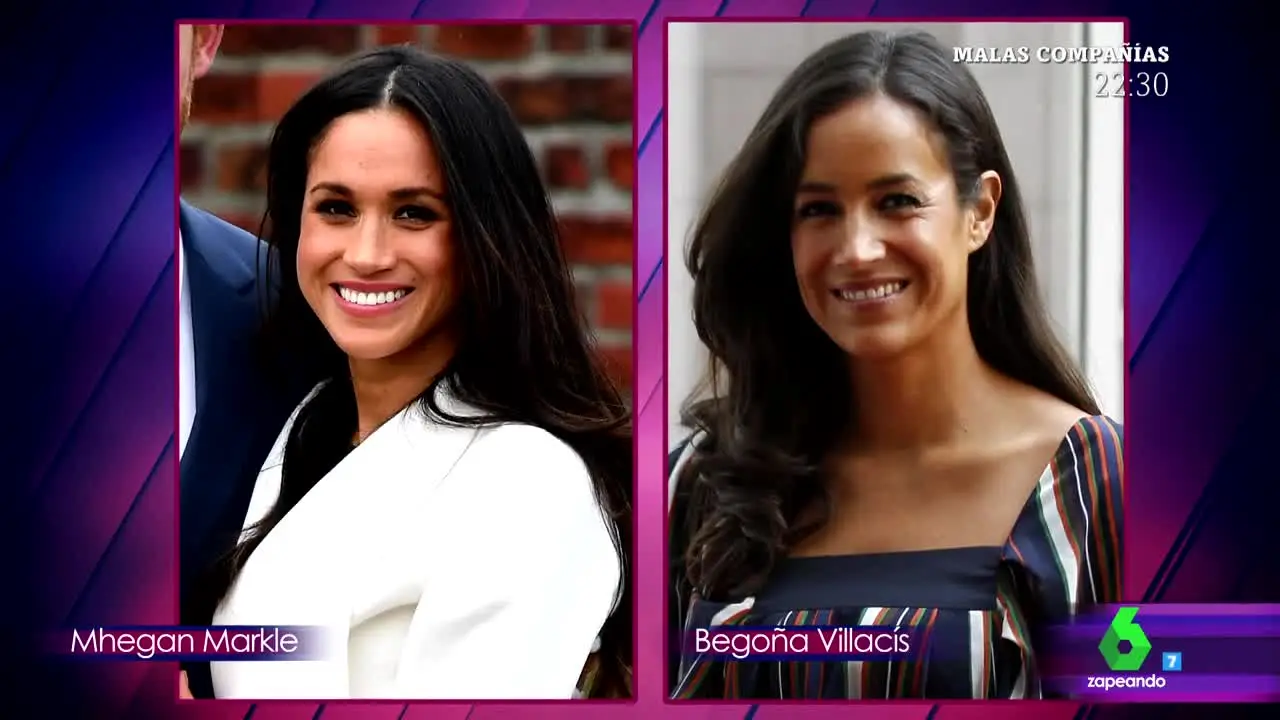 El parecido entre Meghan Markle y Begoña Villacís