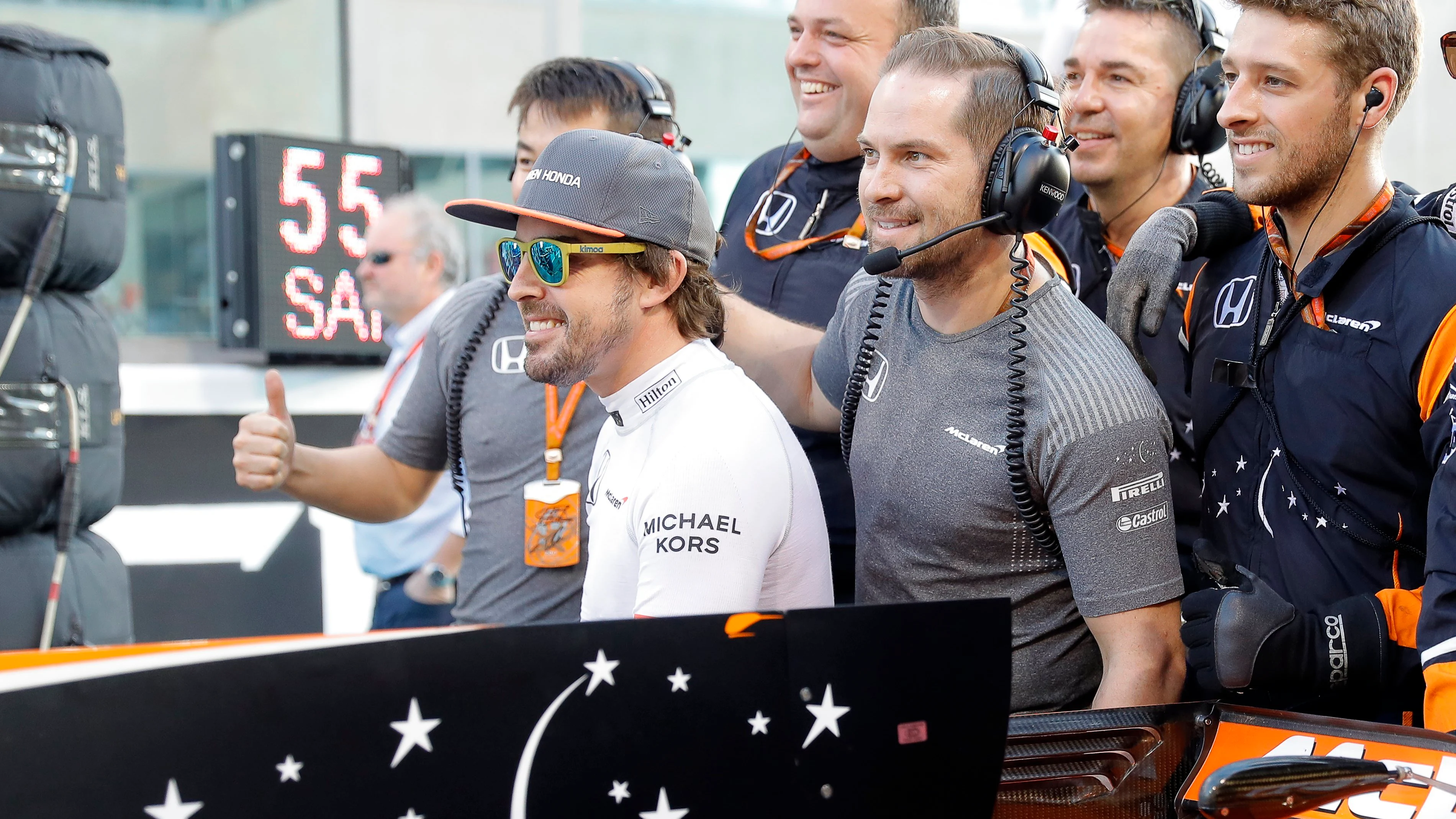 Fernando Alonso, en Yas Marina
