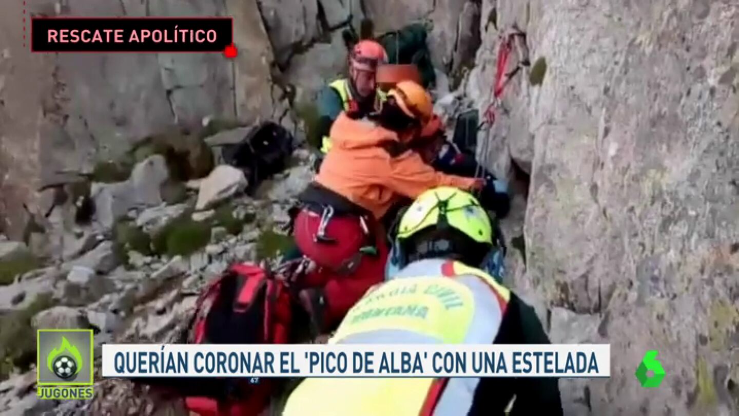 Heroico rescate de la Guardia Civil a dos monta&ntilde;eros independentistas