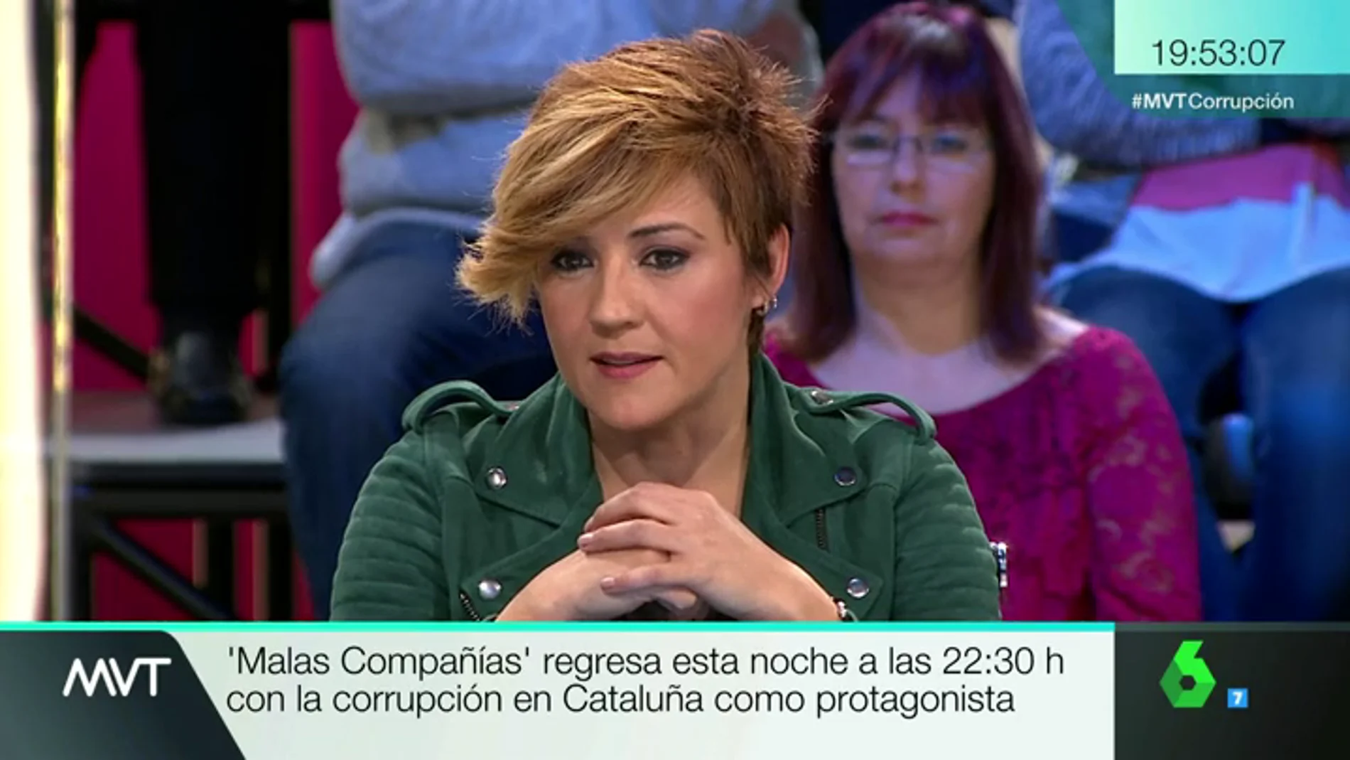 Cristina Pardo estrena Malas Compañías: "Había una absoluta dejadez del dinero de todos los catalanes"