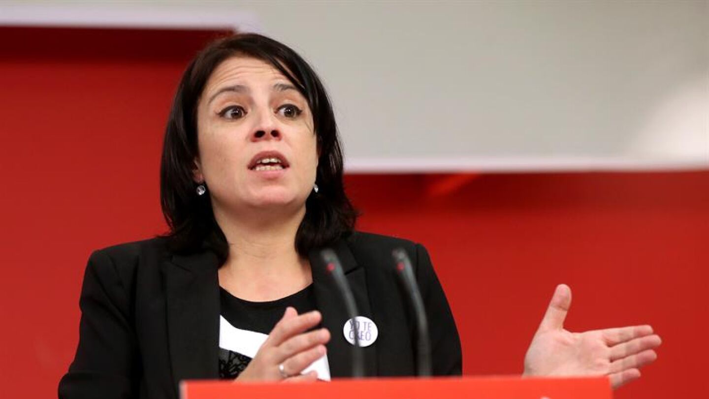 La vicesecretaria general del PSOE Adriana Lastra