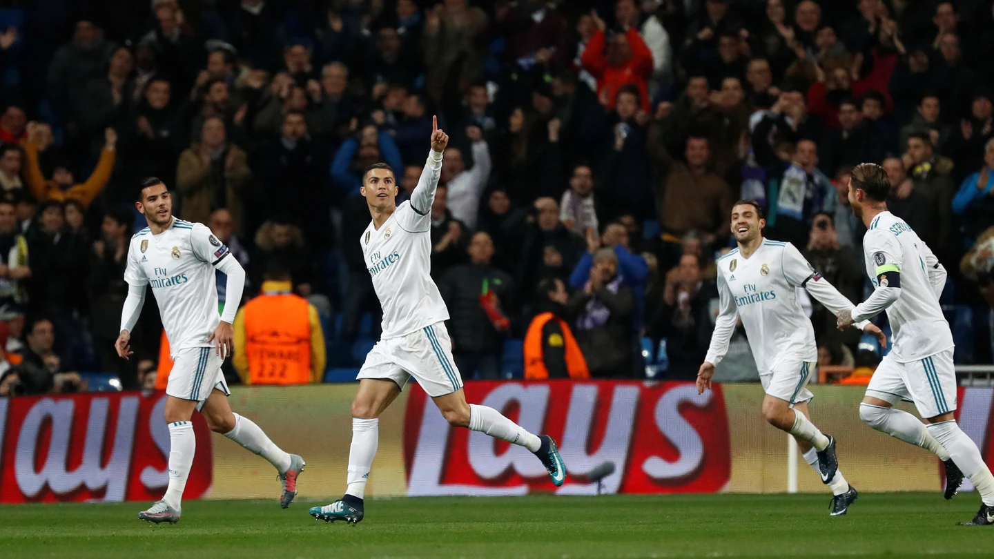 Cristiano Ronaldo celebra su gol contra el Dortmund Cristiano Ronaldo celebra su gol contra el Dortmund