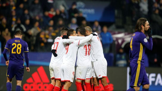 El Sevilla hace pi&ntilde;a tras el gol de Ganso en Maribor