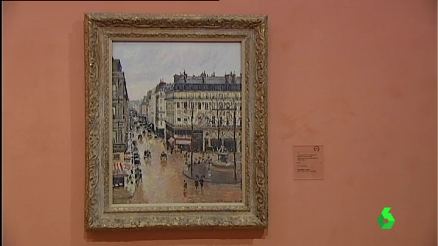 'Rue Saint-Honor&eacute; por la tarde. Efecto de lluvia' de Pissarro
