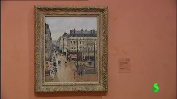 'Rue Saint-Honoré por la tarde. Efecto de lluvia' de Pissarro