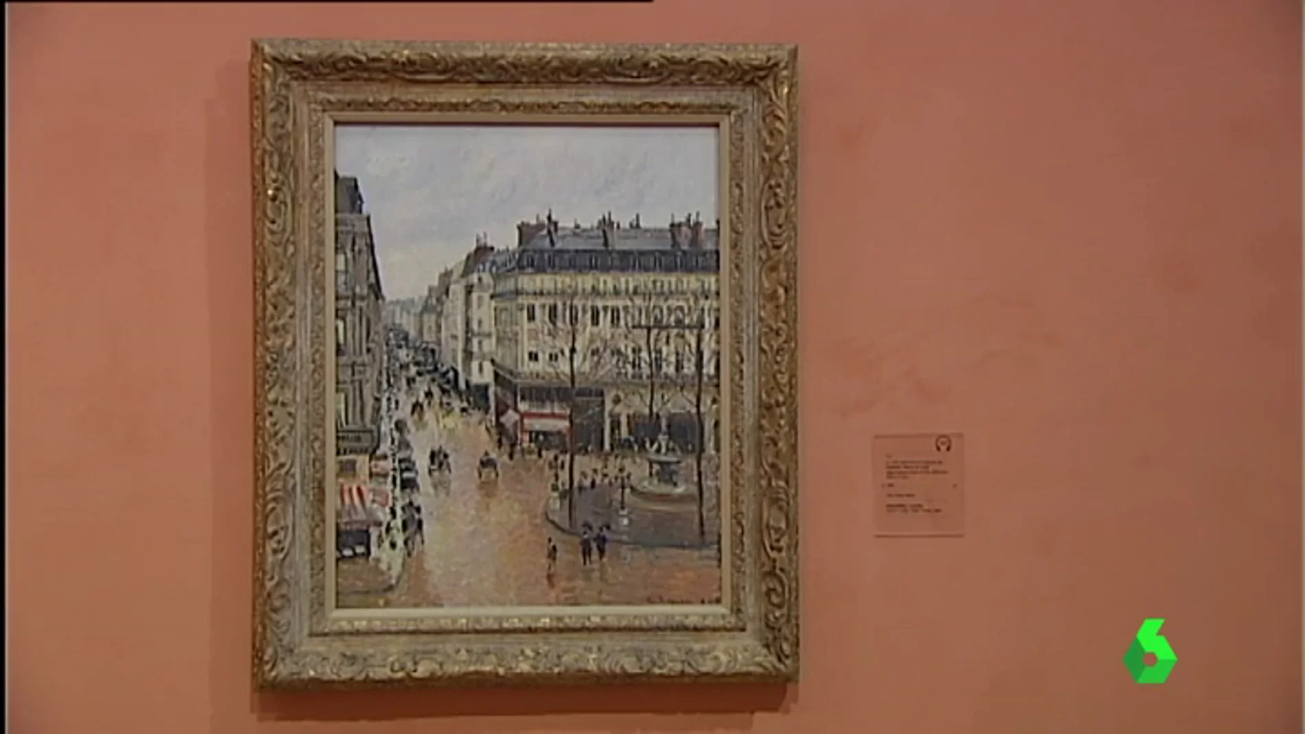 'Rue Saint-Honoré por la tarde. Efecto de lluvia' de Pissarro