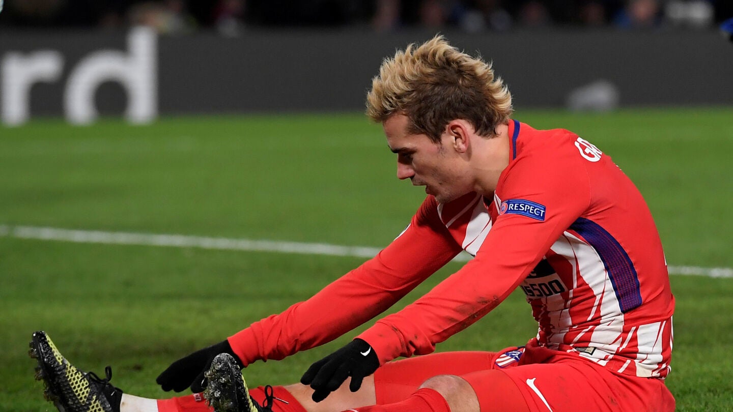 Griezmann en el &uacute;tlimo partido de Champions