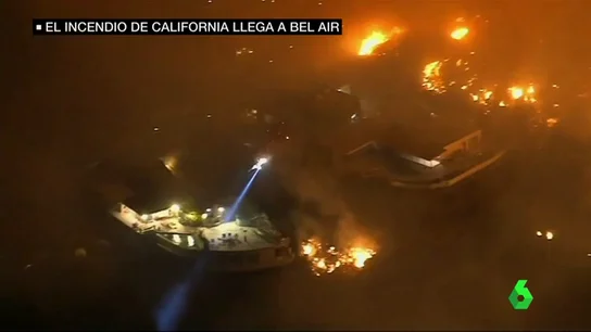 El incendio de California llega hasta las mansiones de Bel-Air El incendio de California llega hasta las mansiones de Bel-Air