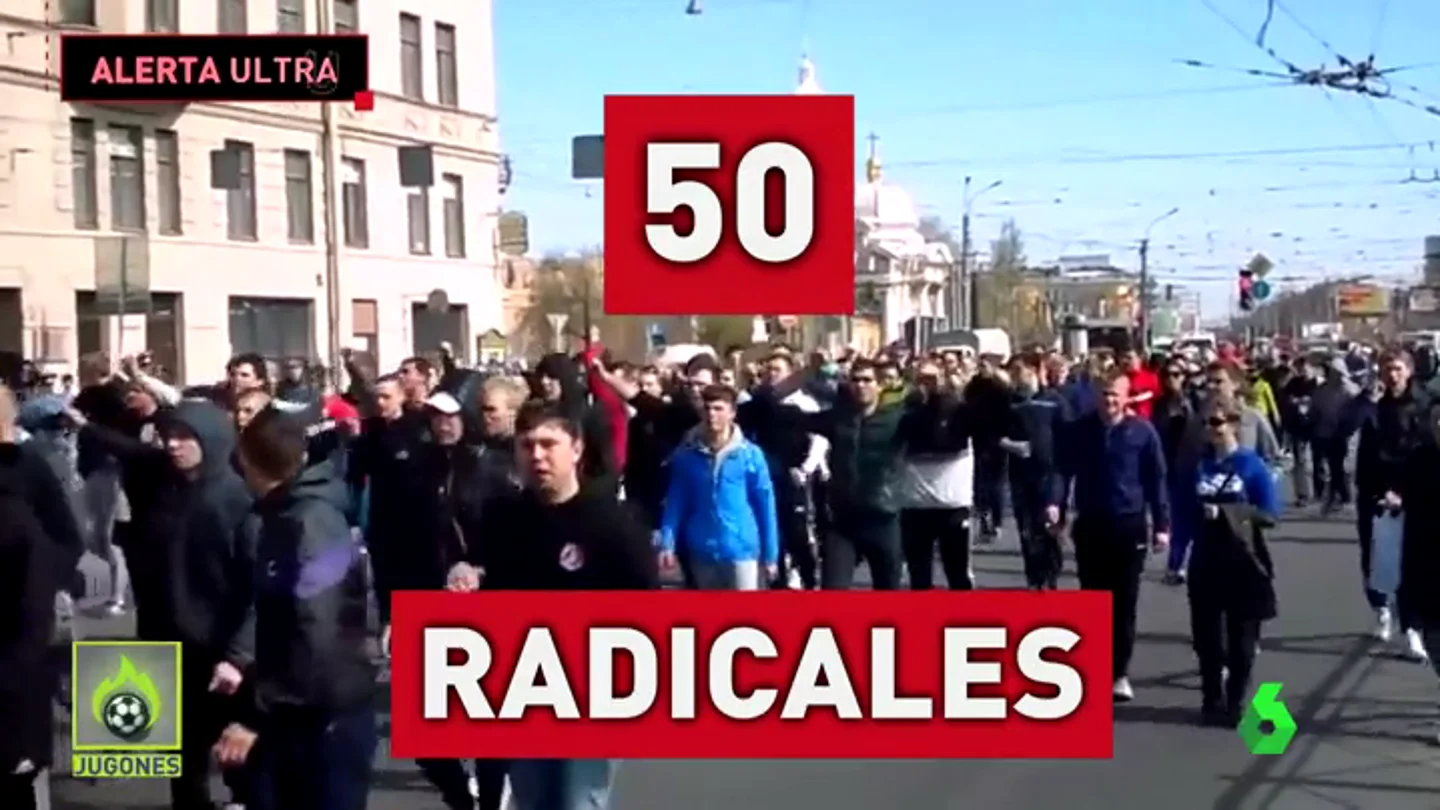 Así son los ultras del Zenit que hacen saltar las alarmas en San Sebastián Así son los ultras del Zenit que hacen saltar las alarmas en San Sebastián