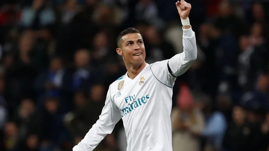 Cristiano Ronaldo celebra un triunfo del Real Madrid Cristiano Ronaldo celebra un triunfo del Real Madrid