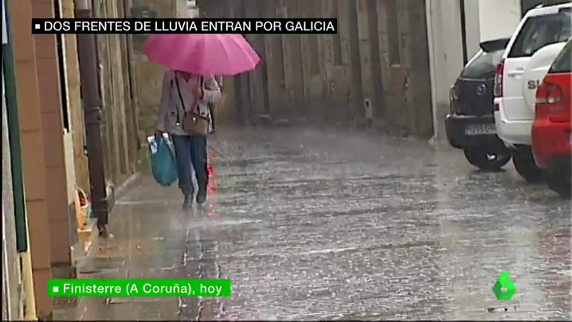Llega la lluvia a Galicia. 