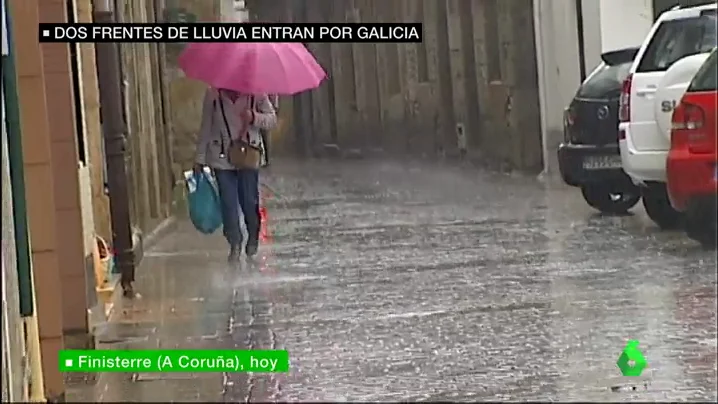 Llega la lluvia a Galicia. 