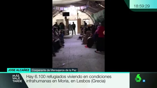 Denuncia el estado de los refugiados del campo de Moria, en Lesbos Denuncia el estado de los refugiados del campo de Moria, en Lesbos