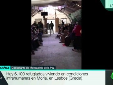 Denuncia el estado de los refugiados del campo de Moria, en Lesbos Denuncia el estado de los refugiados del campo de Moria, en Lesbos