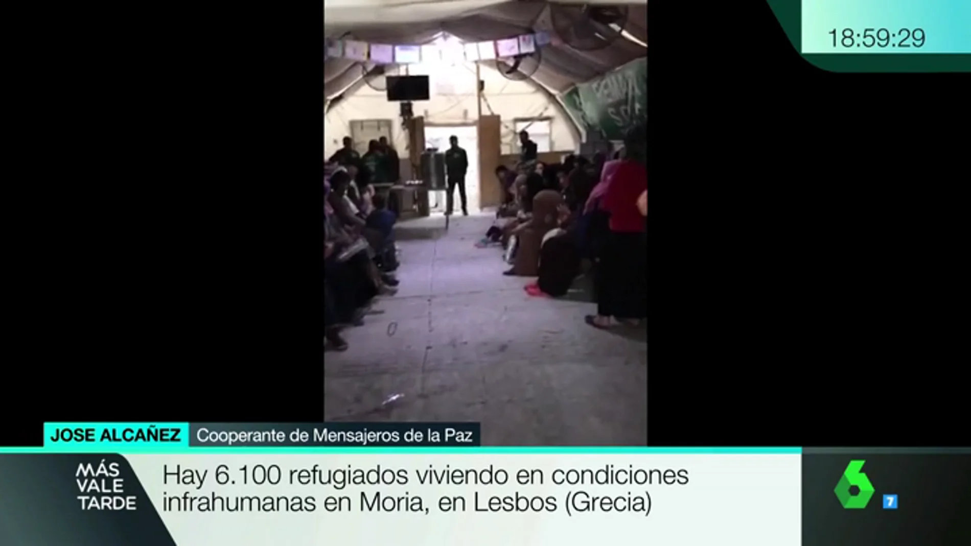 Denuncia el estado de los refugiados del campo de Moria, en Lesbos