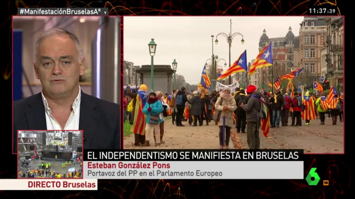 Esteban Gonz&aacute;lez Pons: "Puigdemont no escapar&aacute; de la acci&oacute;n de la Justicia"