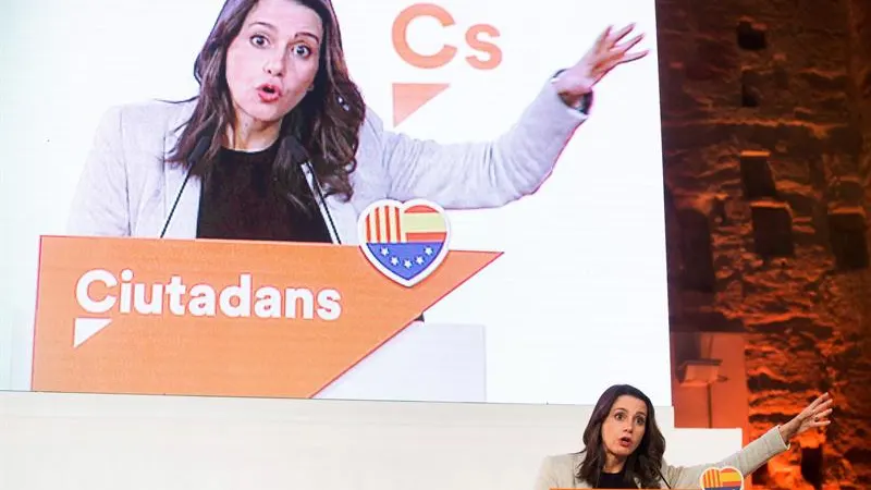 La candidata de Ciudadanos a la Presidencia de la Generalitat, In&eacute;s Arrimadas