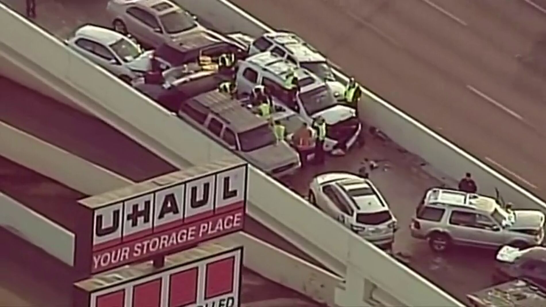 Accidente en cadena en Texas