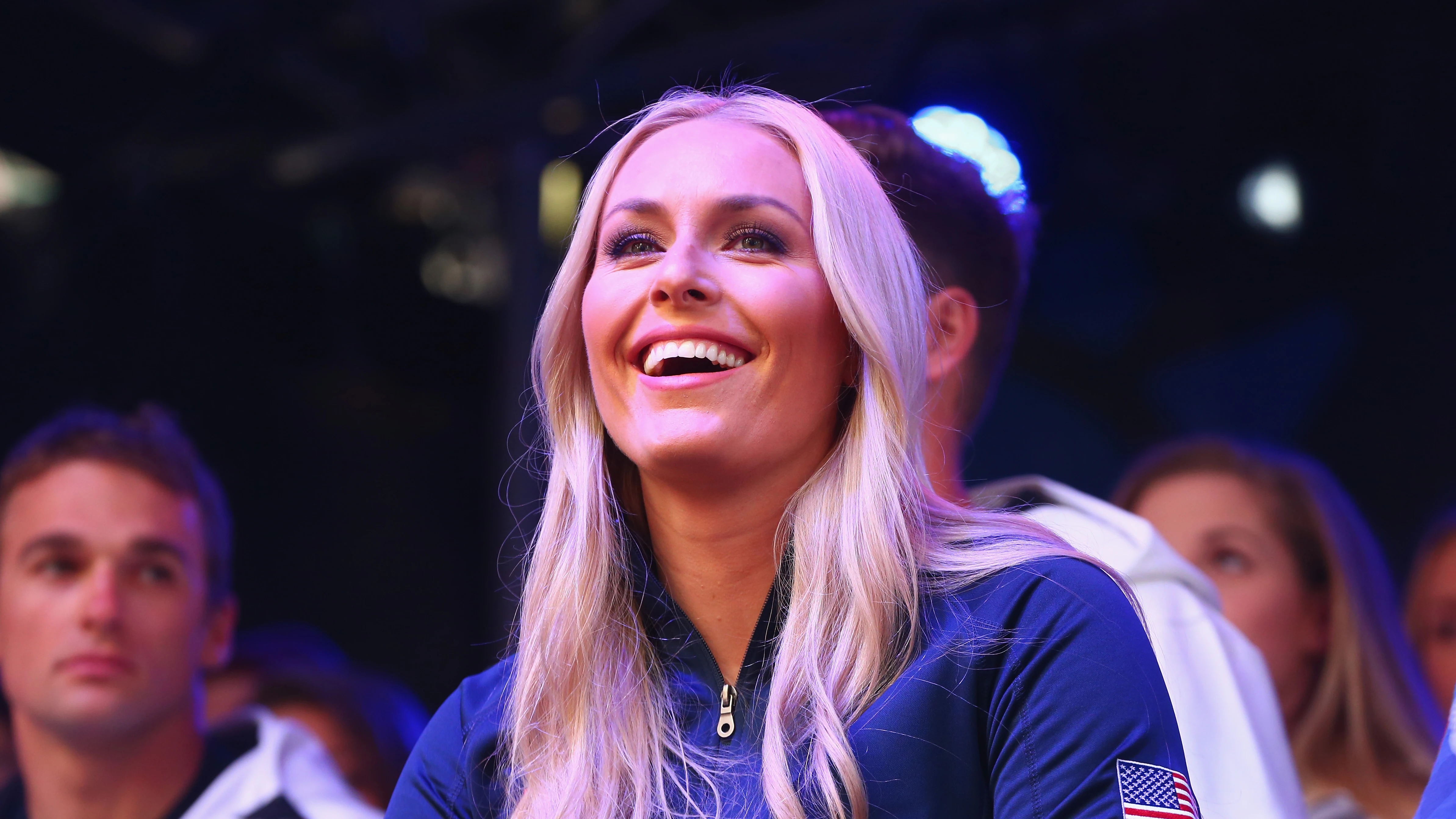 Lindsey Vonn, durante un acto