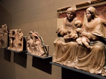 Piezas del Monasterio de Sijena en una sala del Museo de Lleida Piezas del Monasterio de Sijena en una sala del Museo de Lleida