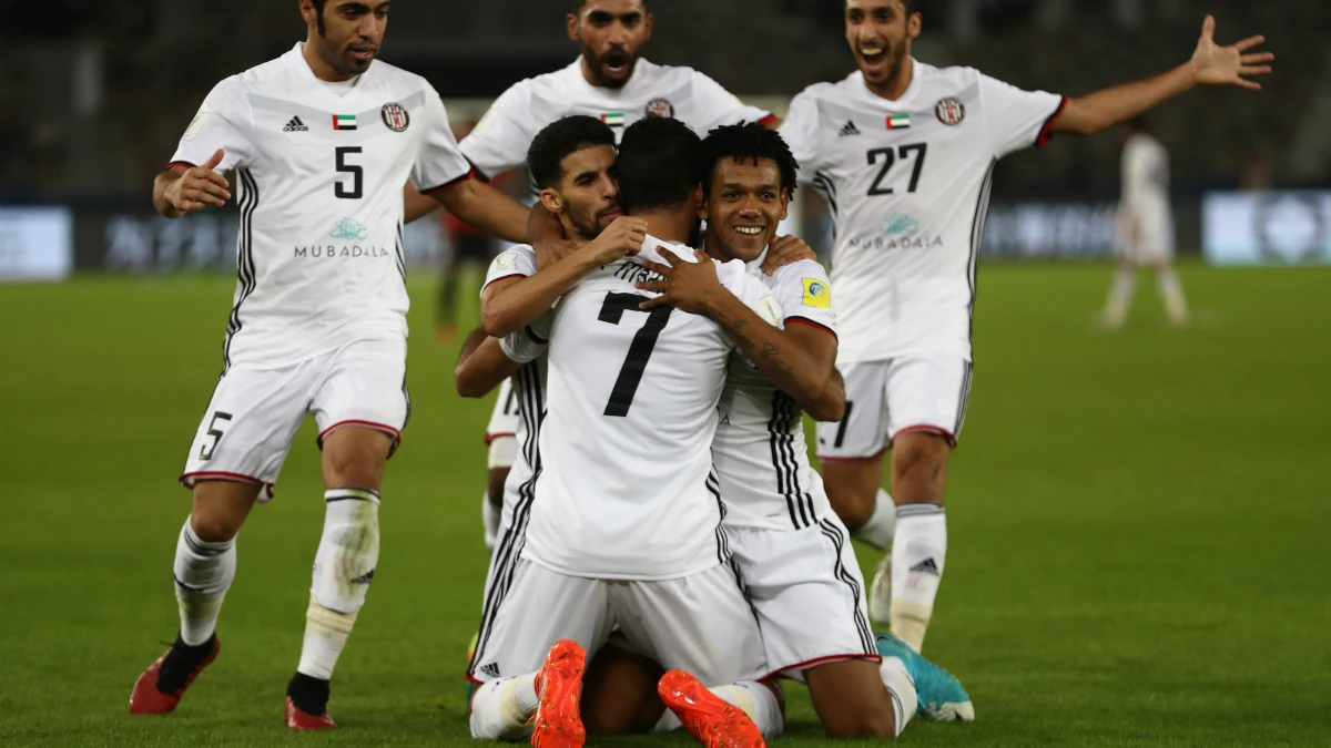 El Al Jazira celebra un gol El Al Jazira celebra un gol