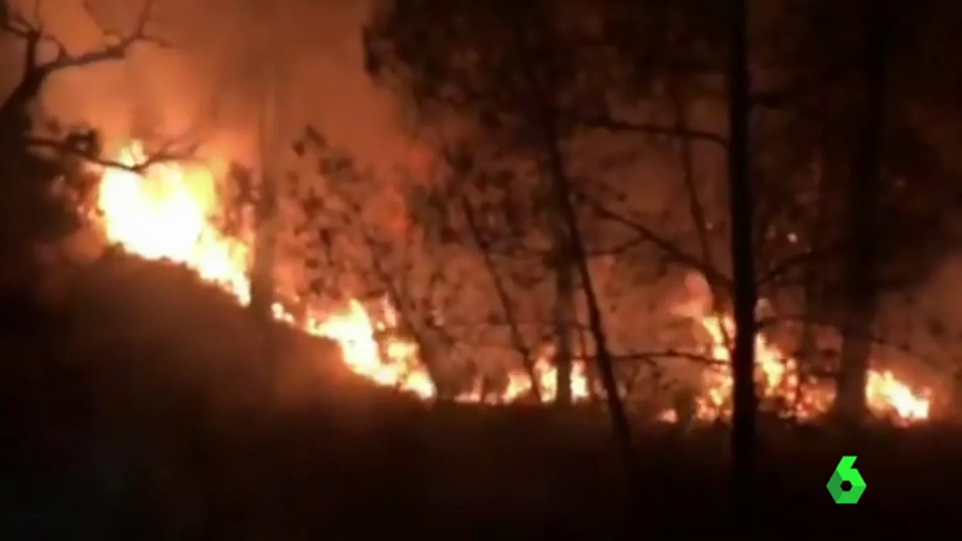 El incendio del municipio de Valderro-Bres, en Teruel